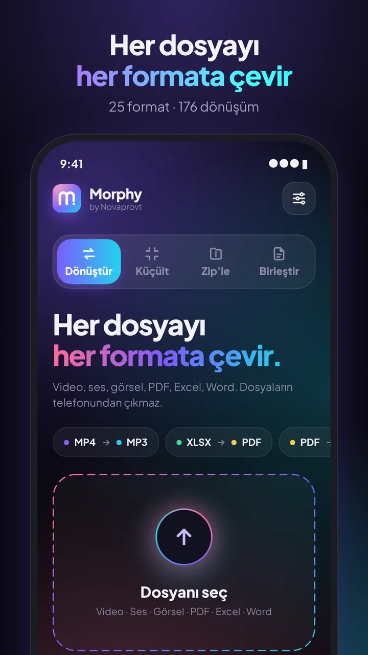 Morphy: her dosyayı her formata çevir